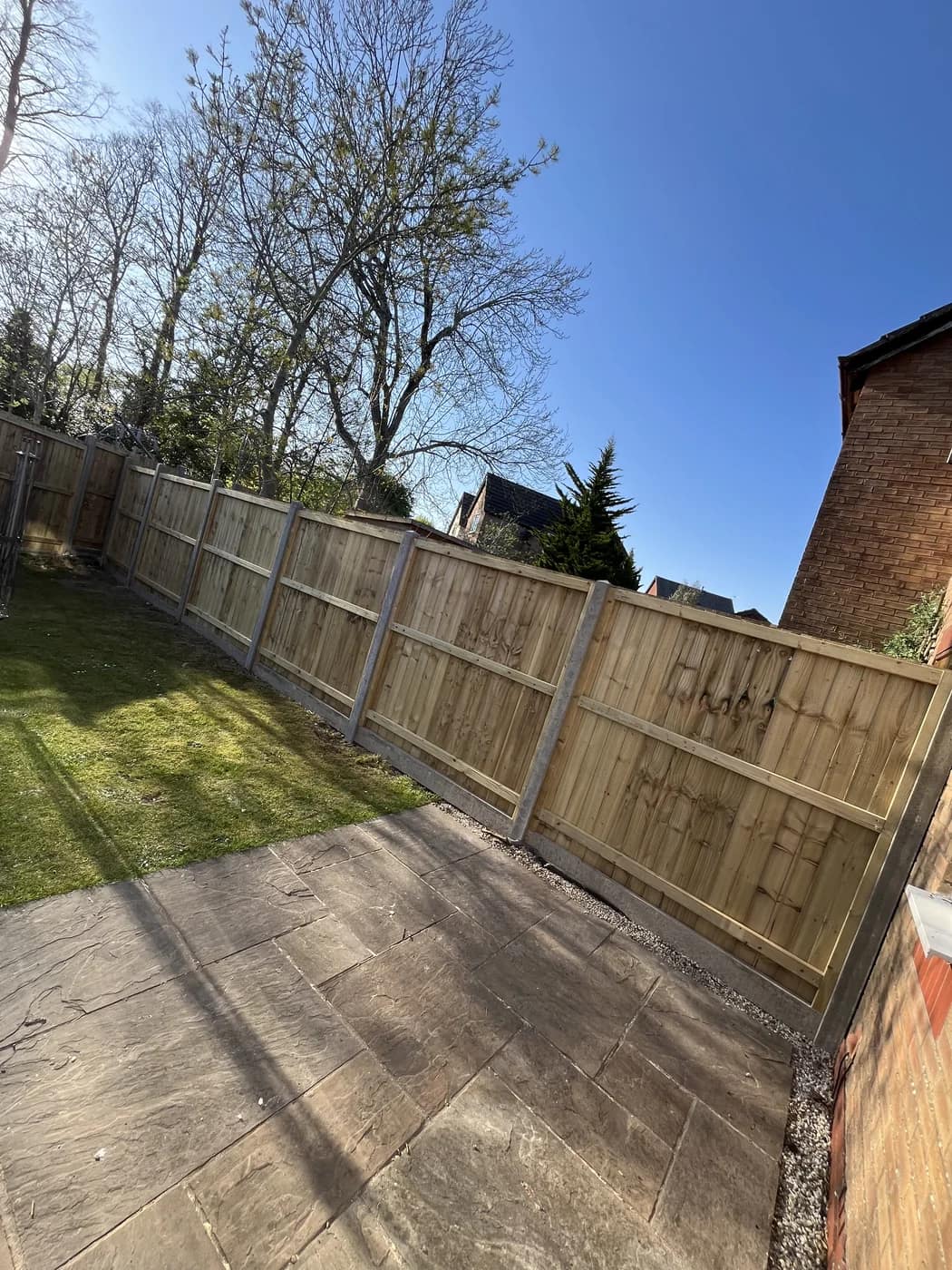 Close board fencing garden boundary coychurch by HJB