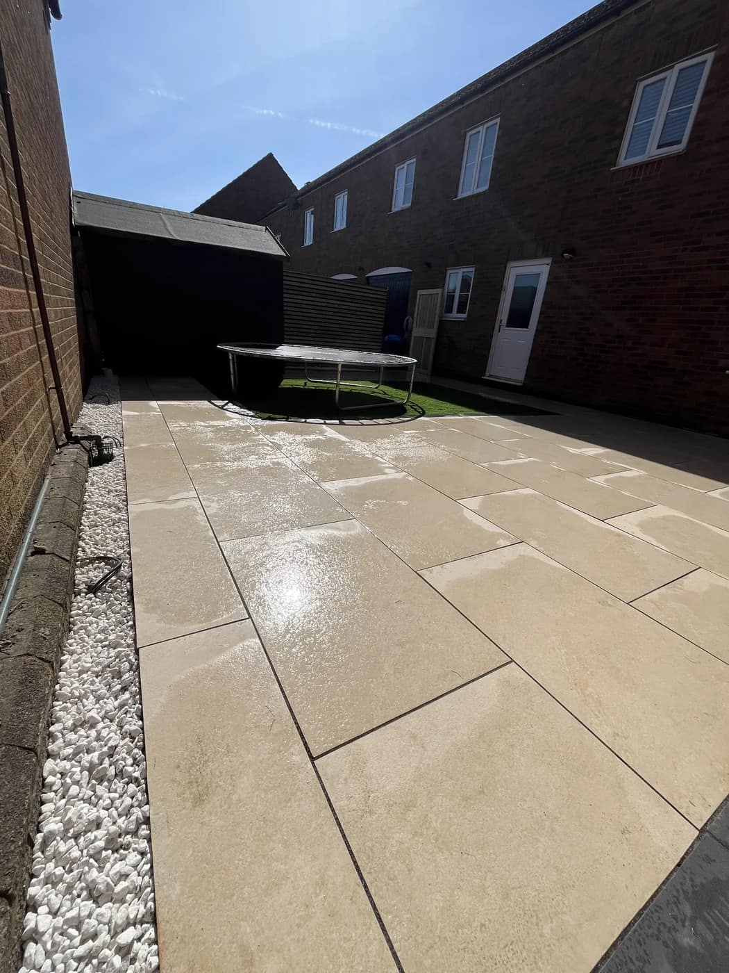 Porcelain patio rear garden terrace brackla by HJB