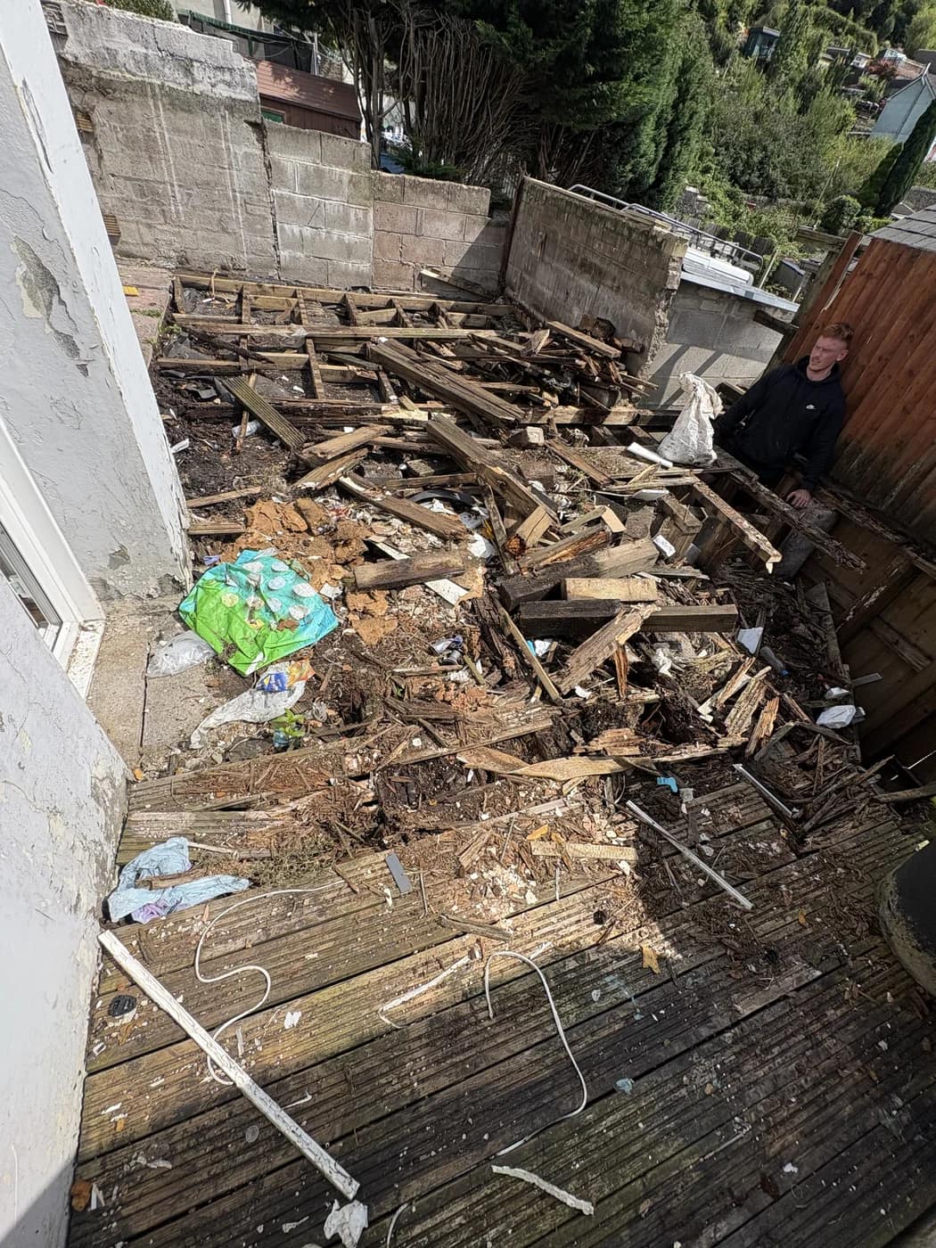Garden clearance decking demolition maesteg by HJB