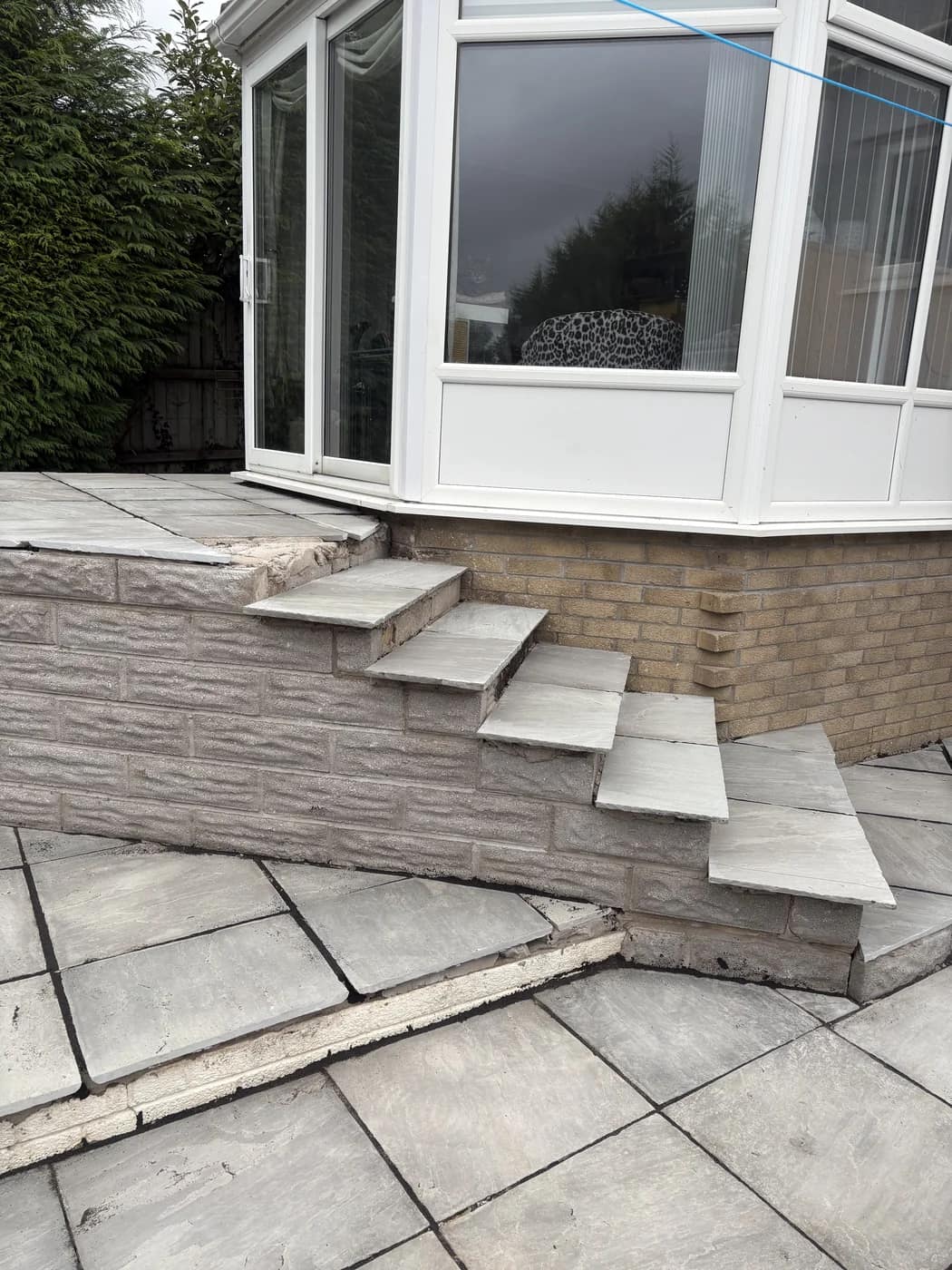 Patio steps conservatory groundworks maesteg by HJB