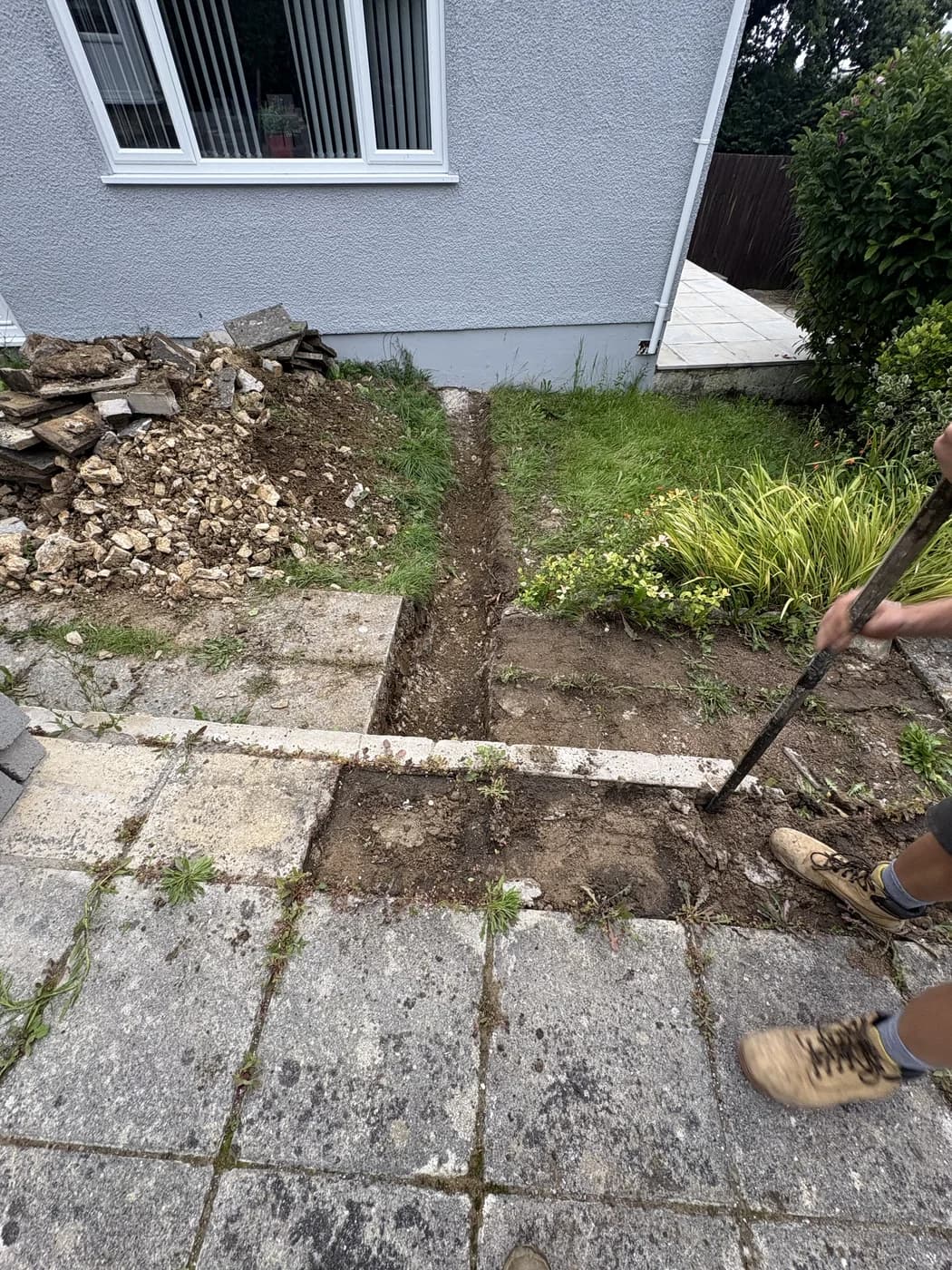 Garden excavation and drainage works in Cowbridge by HJB